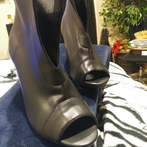 Womens Gorgeous Peeptoe Booties Black size 39 - Picture 5 of 5